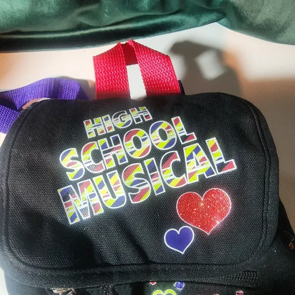 Disney High School Musical Small Kids Backpack Black I Majored Vacation Mini...